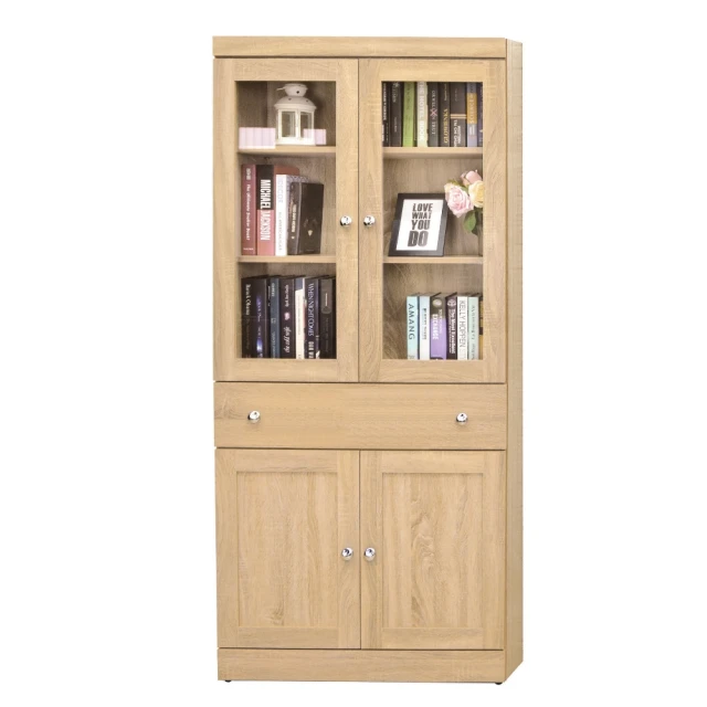 MUNA 家居 奧蘿拉雙色6尺開放式書櫃/全組(櫥櫃 櫃子 