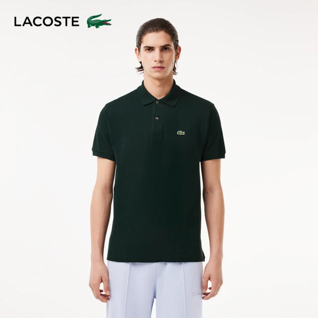 LACOSTE 男裝-經典L1212短袖Polo衫(墨綠色)