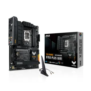 【ASUS 華碩】TUF GAMING B760-PLUS WIFI 主機板+威剛 D5 16G*2/5600 Lancer 白 記憶體(組合3-2)