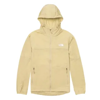 【The North Face 官方旗艦】北面男款卡其色防潑水防曬涼感防風外套｜87VW3X4