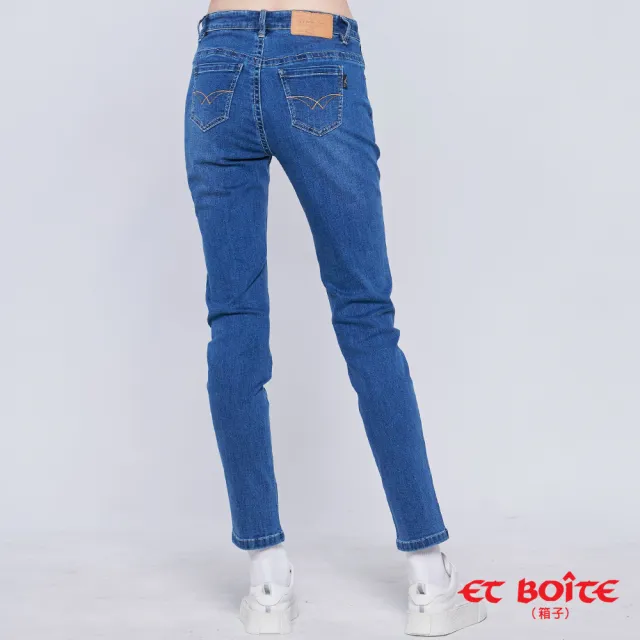 【BLUE WAY】女裝 舒彈中腰丹寧 男友褲-ET BOiTE箱子