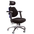 【GXG 吉加吉】雙軸枕 雙背電腦椅 鋁腳/2D手遊休閒扶手(TW-2604 LUA2JM)