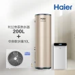 【Haier 海爾】R32熱泵熱水器200L+中央軟水機(不含安裝)