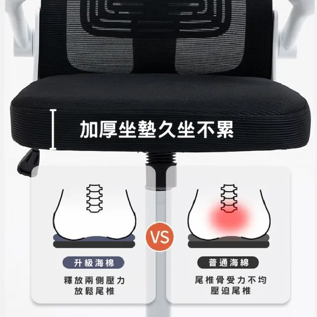 【Hongjin】3D頭枕減壓工學辦公椅 安全電腦椅 會議椅 休息椅 辦公躺椅(升級版可後仰 升降辦公椅)