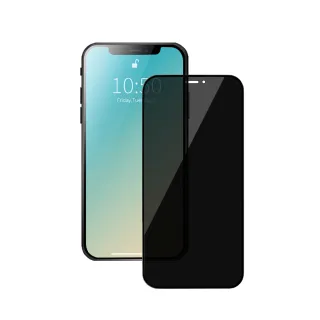 【General】iPhone XS Max 保護貼 玻璃貼 防偷窺全滿鋼化螢幕保護膜(極簡黑)