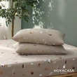 【HOYACASA  禾雅寢具】史努比聯名系列-吸濕排汗天絲床包枕套組(探險家-雙人)