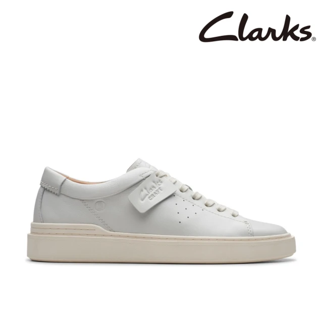 Clarks 男鞋 Craft Swift 現代時尚百搭風格正裝休閒板鞋 小白鞋(CLM76134C)