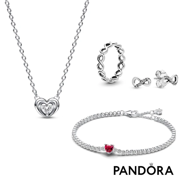 Pandora 官方直營 愛情密語套組-三款串飾+耳環(多款