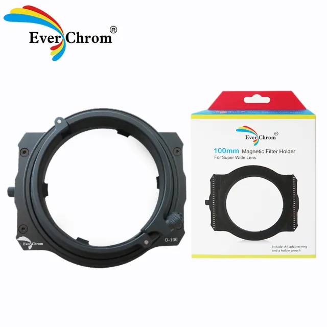 【EverChrom 彩宣】O-100方形濾鏡磁吸支架適用Olympus ED 7-14mm f2.8 PRO鏡頭─內附磁鐵框