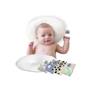 【MIMOS】3D自然頭型嬰兒枕-彩色單枕套組 S號/Ｍ號(西班牙第一/透氣枕/嬰幼兒枕頭/防蟎枕頭/新生兒/彌月禮)