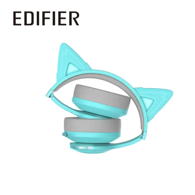 【EDIFIER】EDIFIERG5BT萌貓版無線低延遲電競耳麥(全罩式/降噪麥克風/耳麥HiRes)