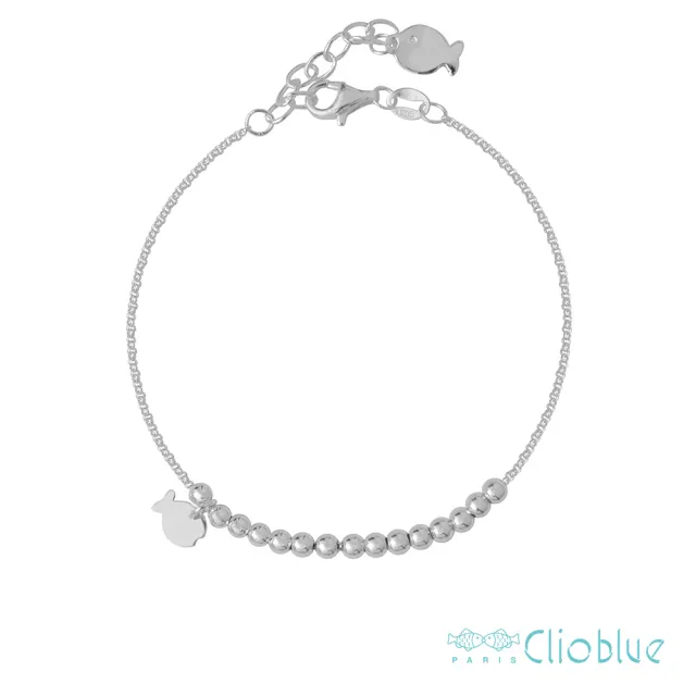 【Clio Blue】珍珠小魚手鍊(法國巴黎品牌/925純銀)