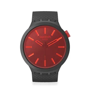 【SWATCH】BIG BOLD BIOCERAMIC手錶 MIDNIGHT MODE 男錶 女錶 手錶 瑞士錶 錶(47mm)