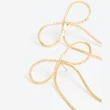 【SHASHI】紐約品牌 Kate 立體蝴蝶結耳環 典雅金色垂墜式耳環(蝴蝶結)