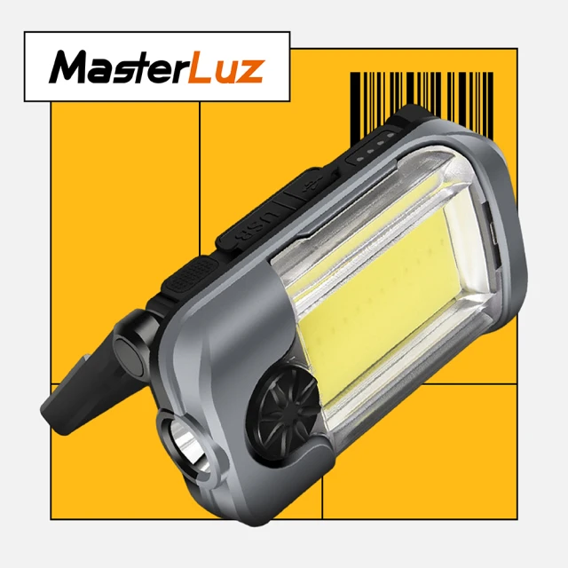 MasterLuz G47 USB充電COB雙光源工作燈(可