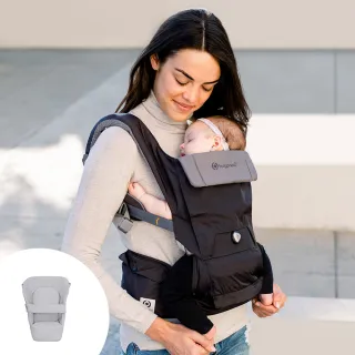 【hugpapa】DIAL-FIT PRO 3合1 韓國嬰兒透氣減壓背帶 新生兒腰凳背巾/揹巾(贈新生兒墊超值組)