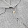 【OUWEY 歐薇】翻領弧形棉麻西裝外套(灰色；S-L；3241254701)