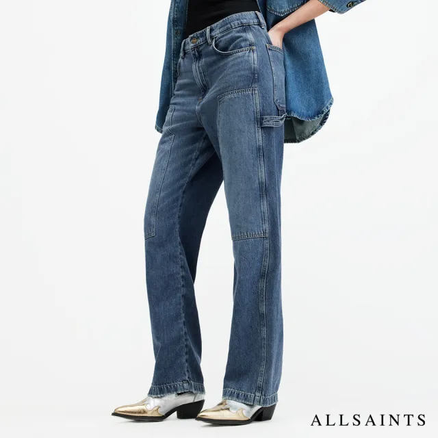 【ALLSAINTS】MIA CARPENTER 寬鬆中低腰牛仔褲 WE999Z(直筒寬褲版型)