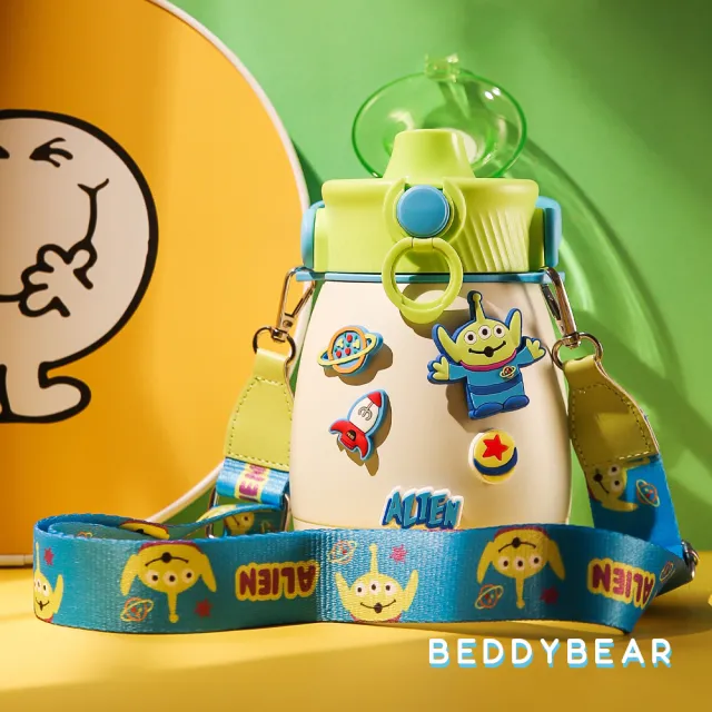 【BEDDY BEAR 杯具熊】BEDDYBEAR 三眼仔大容量316不鏽鋼保溫瓶 吸管水壺  保溫嘟嘟桶 兒童水壺850ml