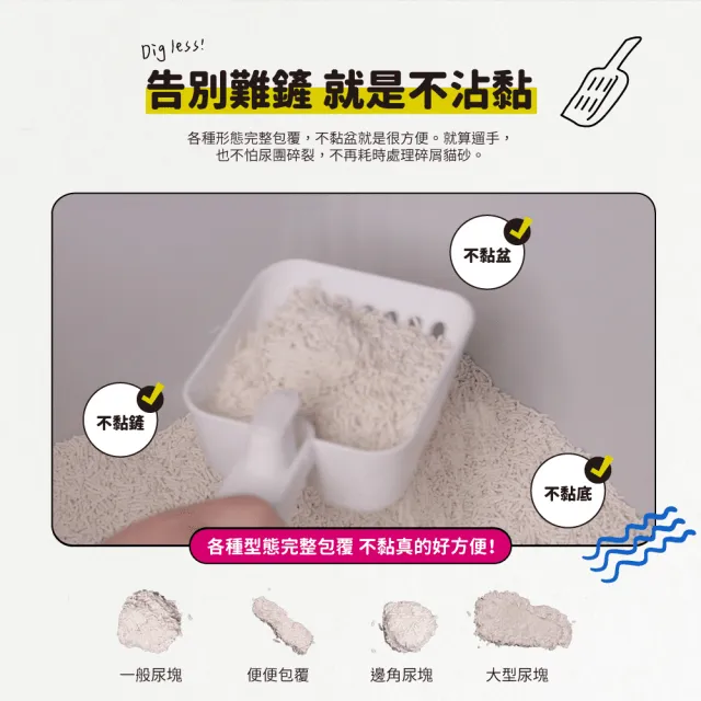 【喵趣】植物環保消臭豆腐貓砂2.0mm 6L-六包組(貓沙 豆腐沙 10秒快速溶解 可沖於馬桶)