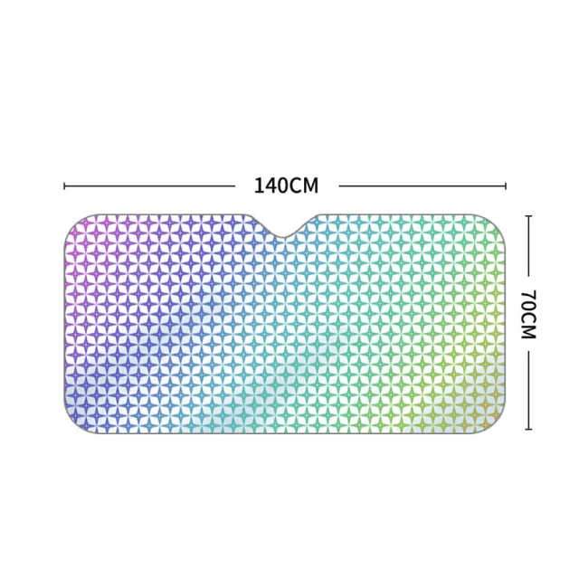 【YUNMI】汽車用前檔遮陽板 鐳射防曬隔熱降溫遮陽簾 車載太陽擋 車用遮陽 汽車防塵遮陽罩(轎車/SUV越野款)