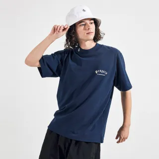 【Munsingwear】企鵝牌 男女款藏青色刺繡LOGO透氣圓領T-Shirt  MGTP2C02
