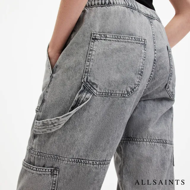 【ALLSAINTS】MILA 高腰直筒工裝牛仔褲-灰 W061TA(直筒版型)