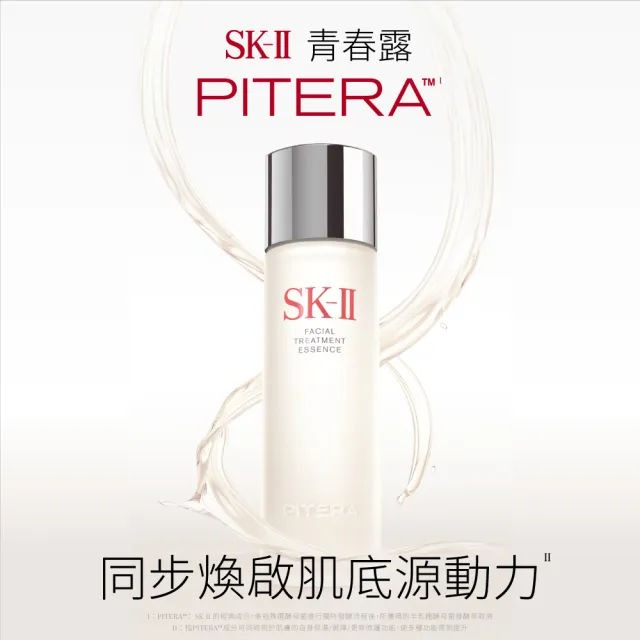 SK-II】1+1 光蘊臻采煥亮精華50ml+新品防曬霜(買三送9/效果加乘