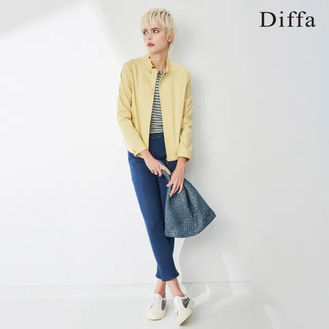 【Diffa】抗UV抽繩設計拉鍊式外套-女