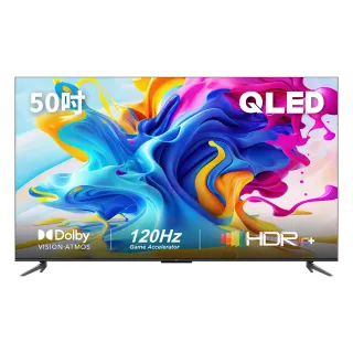 【TCL】50型 4K QLED 4K 60Hz DLG Google TV 量子智能連網顯示器(50C645-基本安裝)