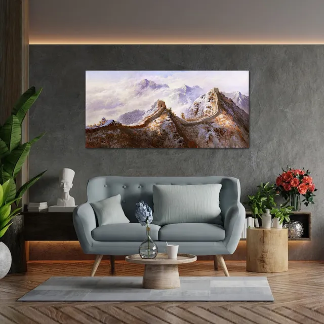 【御畫房】萬里長城 國家一級畫師手繪油畫60×120cm(VF-112)
