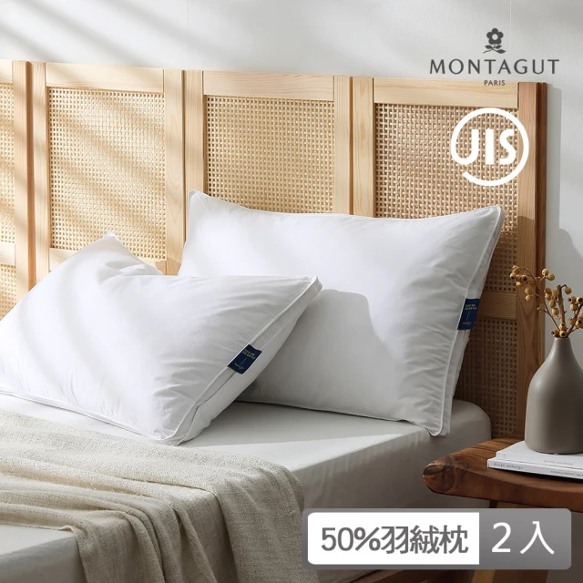 MONTAGUT 夢特嬌MONTAGUT 夢特嬌 大韓JIS50%羽絨毛枕-2入(75x45cm)