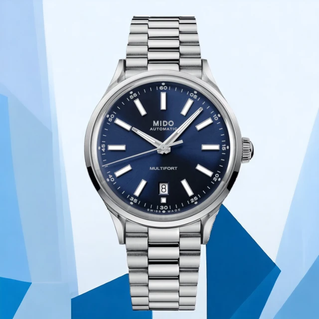 MIDO 美度MIDO 美度 Multifort 經典傳承 復古 機械錶 男錶 女錶 藍色(M0404071104100)