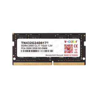 【v-color 全何】DDR4 2400 32GB 筆記型記憶體(SO-DIMM)