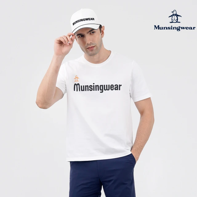 Munsingwear 企鵝牌 男款黑色印花純棉舒適百搭短袖