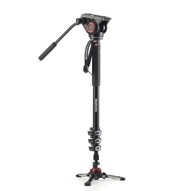 【Manfrotto 曼富圖】XPRO單腳架 鋁合金四節攝錄單腳架+油壓雲台套組 MVMXPRO500(正成公司貨)