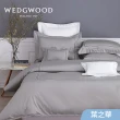 【WEDGWOOD】80支400織長纖棉刺繡被套枕套床包四件組-多款任選(雙人)