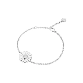 【Georg Jensen 官方旗艦店】DAISY 手鏈(純銀 白瓷琺瑯 手鏈)