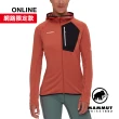 【Mammut 長毛象】Aenergy Light ML Hooded Jacket W 超輕量保暖連帽外套 磚紅/黑 女款 #1014-05550