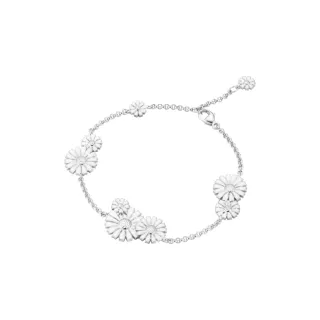 【Georg Jensen 官方旗艦店】DAISY 手鏈(純銀 白瓷琺瑯 手鏈)