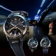 【CASIO 卡西歐】EDIFICE 華麗雙色漸層 賽車懸吊 太陽能智慧藍芽雙顯錶-藍金(ECB-2000NP-1A 防水100米)