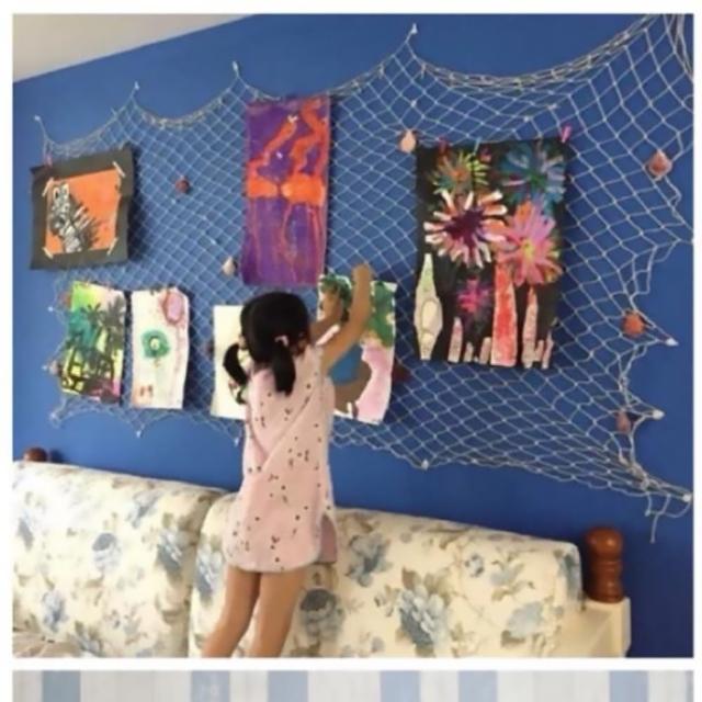 【子玄】網狀作品佈置 地中海佈置漁網(教室佈置  環境佈置 照片牆 漁網)