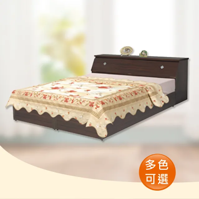 【時尚屋】Terry5尺床箱型雙人後掀床(床頭箱+床底)