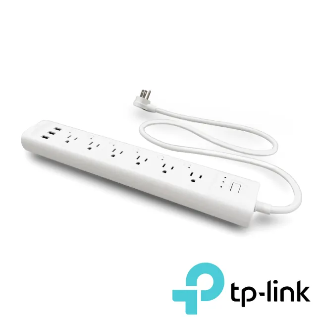 【TP-Link】HS300 Kasa 6開關插座3埠USB ETL認證 智慧型Wi-Fi 無線網路電源延長線(線長約1米)