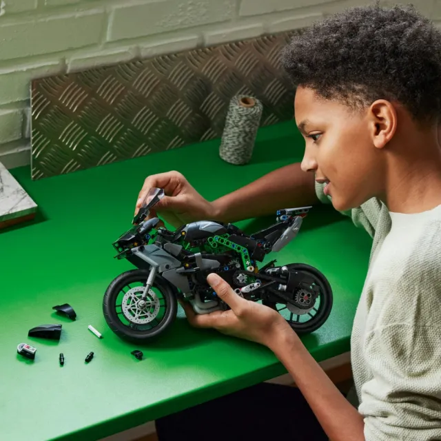 【LEGO 樂高】科技系列 42170 Kawasaki Ninja H2R Motorcycle(川崎重機 模型)