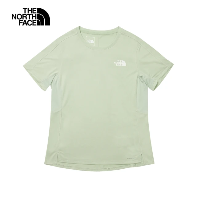 The North Face 北面女款綠色吸濕排汗舒適透氣休閒短袖T恤｜83SUI0G