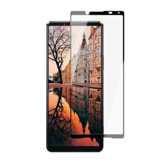 SONY Xperia 10 III 保護貼 保護貼 買一送一覆蓋黑框玻璃鋼化膜(買一送一 SONY Xperia 10 III 保護貼)