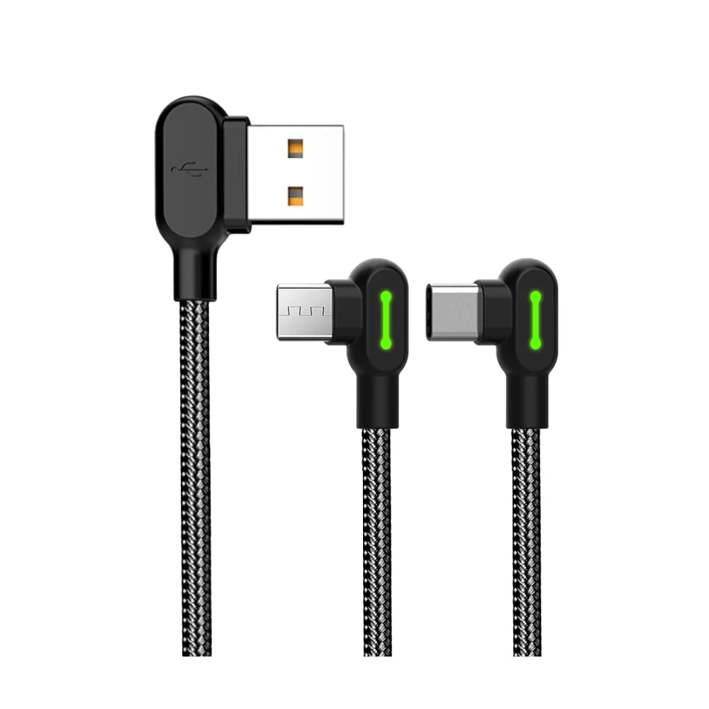 【Mcdodo麥多多】USB to Type-C/MicroUSB 雙彎頭90度 50cm充電傳輸線
