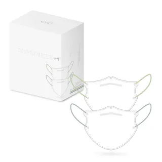 【CSD 中衛】中衛醫療口罩-成人立體-3D Simply White SS24 彩色耳帶編織款-若芽綠、露草藍(30片/盒)