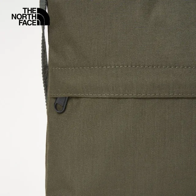 【The North Face】北面男女款綠色舒適背負休閒單肩包｜8AMR21L